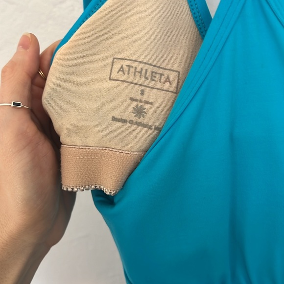 Athletica blue dress built-in bra - Picture 3 of 5